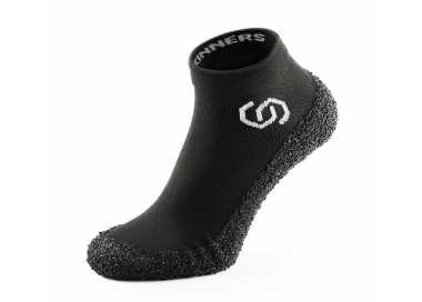 Skinners blanche chaussures minimalistes chaussettes