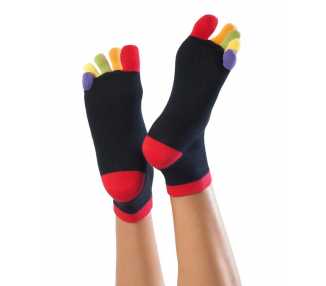 Socquettes à doigts colorés KNITIDO rainbow