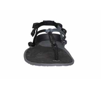 Sandales minimalistes Cloud noires de Xero Shoes pour homme vu de face