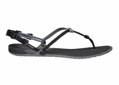 Sandales minimalistes Cloud noires de Xero Shoes pour homme vu de côté extérieur