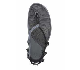 Sandales minimalistes Cloud noires de Xero Shoes pour homme vu de-dessus