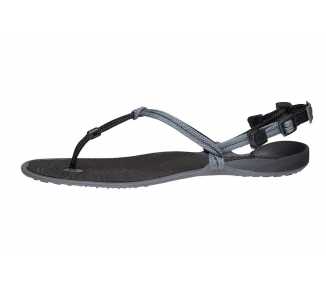 Sandales minimalistes Cloud noires de Xero Shoes pour femme vu de intérieur