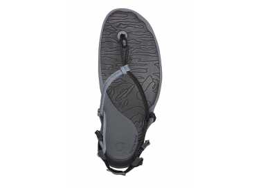 Sandales minimalistes Cloud noires de Xero Shoes pour femme vu de-dessus
