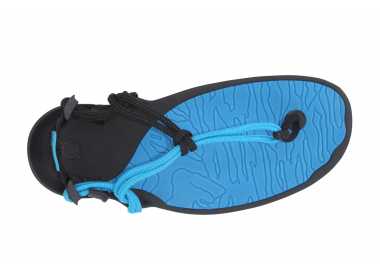 Sandales minimalistes Cloud bleues de Xero Shoes pour femme vu de-dessus