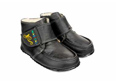 Chaussure minimaliste chaude Ziuziu couleur noir pour enfant