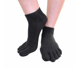 Socquettes noires à 5 doigts ToeToe