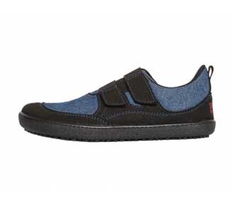 Chaussures minimalistes enfant Puck 2 bleu vu de côté