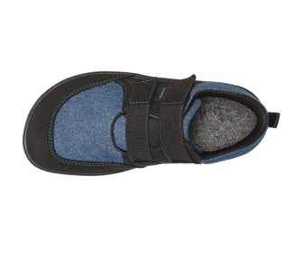 Chaussures minimalistes enfant Puck 2 bleu vu de-dessus