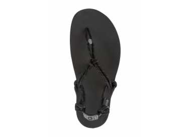 Genesis Xero Shoes noir femme - sandales huarache vu de dessus