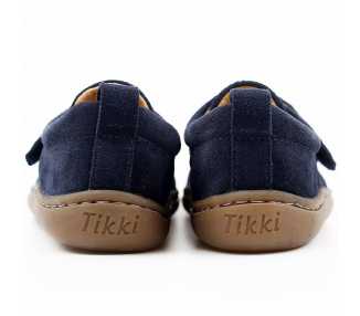 chaussures minimalistes modèle Harlequin, coloris levis, marque Tikki Shoes vu de derrière