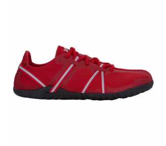 Chaussure minimaliste Speed Force Xero Shoes rouge vu de côté (extérieur)