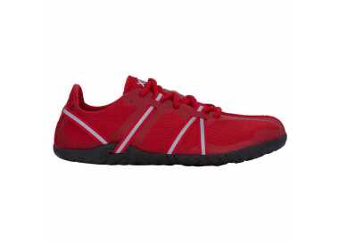 Chaussure minimaliste Speed Force Xero Shoes rouge vu de côté (extérieur)
