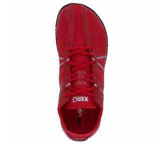Chaussure minimaliste Speed Force Xero Shoes rouge vu de dessus
