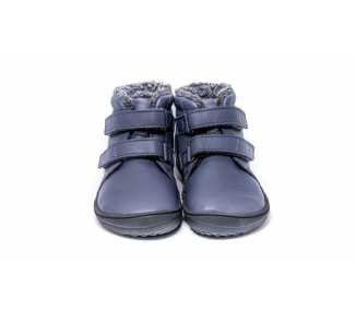 chaussures minimalistes enfant Penguin gris vu de face - Be Lenka