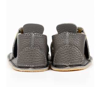 sandales barefoot enfant Nido Tikki Shoes gris milo vu de derrière