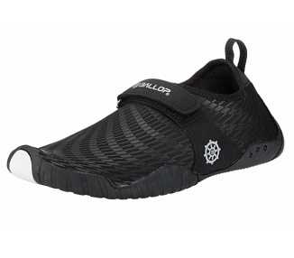Chaussures minimalistes Skin Fit Patrol noires de la marque BALLOP vu de côté
