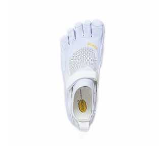 Chaussures minimalistes à doigts Vibram FiveFingers KSO Vintage blanche 21M1410 vu de dessus