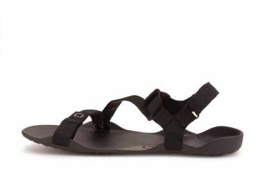 Sandale minimaliste Z-Trek 2 noire pour femme de la marque Xero Shoes vu de côté (extérieur)