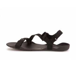 Sandale minimaliste Z-Trek 2 noire pour homme de la marque Xero Shoes vu de côté (extérieur)