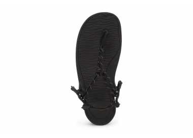 Sandales minimalistes Cloud Aqua noires de Xero Shoes pour homme vue de dessus