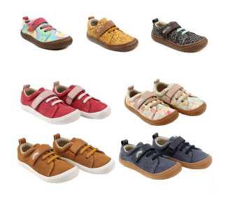 chaussures minimalistes en tissu Harlequin Vegan enfant Tikki Shoes