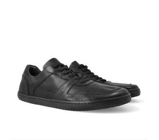 Chaussures minimalistes noires en cuir - Modèle : Dionysos - Marque : Angles