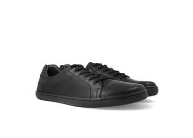 Chaussures minimalistes noires en cuir - Modèle : Linos - Marque : Angles