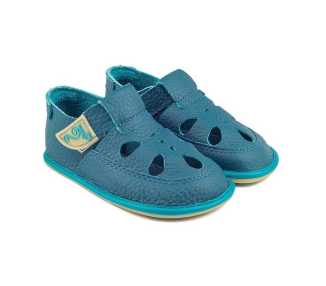 Sandale minimaliste Coco bleu Enfant Magical Shoes