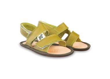 Sandales pieds nus modèle "Dudi" verte Enfant Magical Shoes