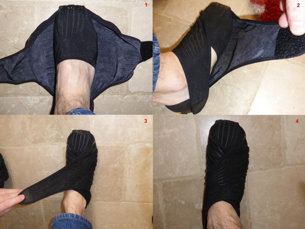 Enfilage de chaussure Vibram Furoshiki