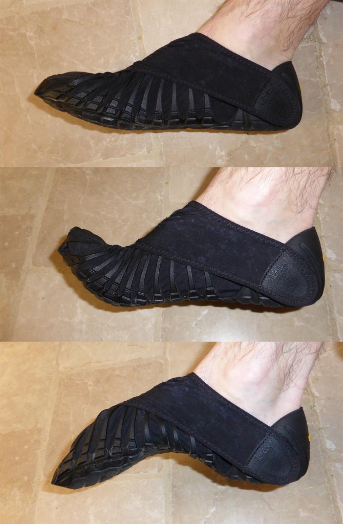 Flexibilite de la semelle des chaussures Vibram Furoshiki