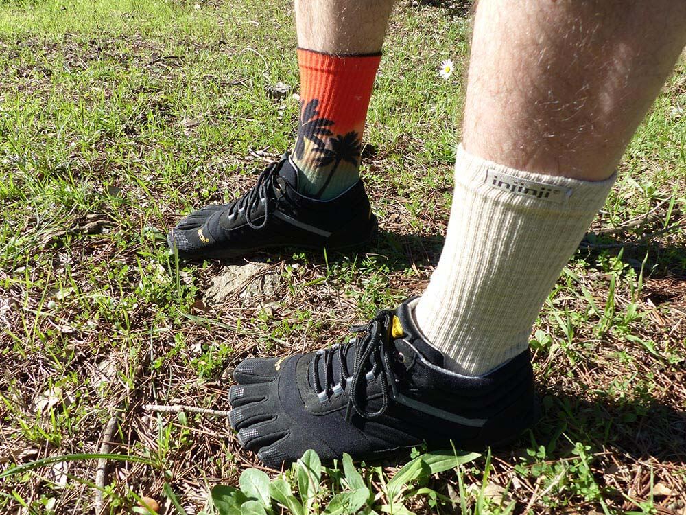 Test des VFF Trek Ascent Insulated avec chaussettes Injinji