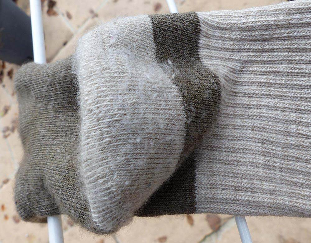 Usure des chaussettes à doigts Injinji en laine Nuwool