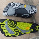 Semelle des Fivefingers Komodo Sport et des V-Train (vue de dessous)